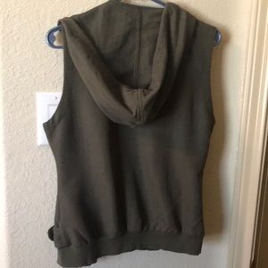 Army material hooded vest